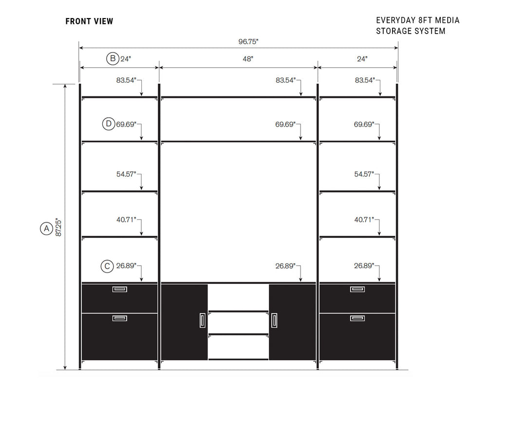 Martha Stewart Everyday 8ft Home Office & Storage System – California  Closets