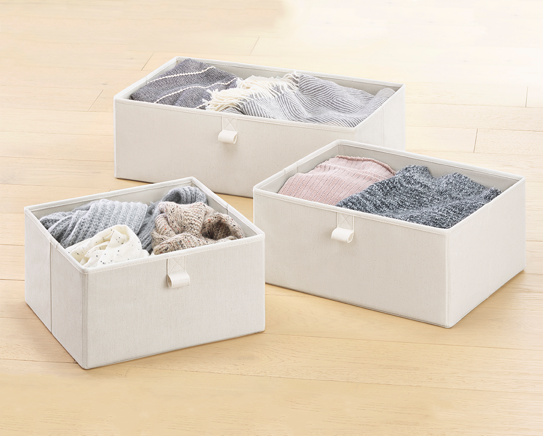 Small Storage Baskets 6 Pack, Fabric Collapsible Gift Storage