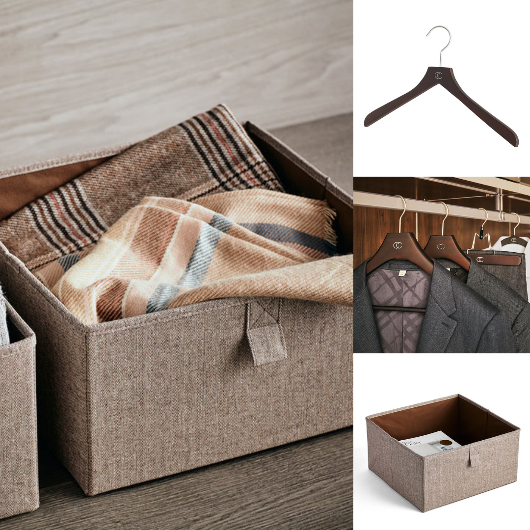 Premium Nonslip Suit Hanger - Woodgrain - by California Closets