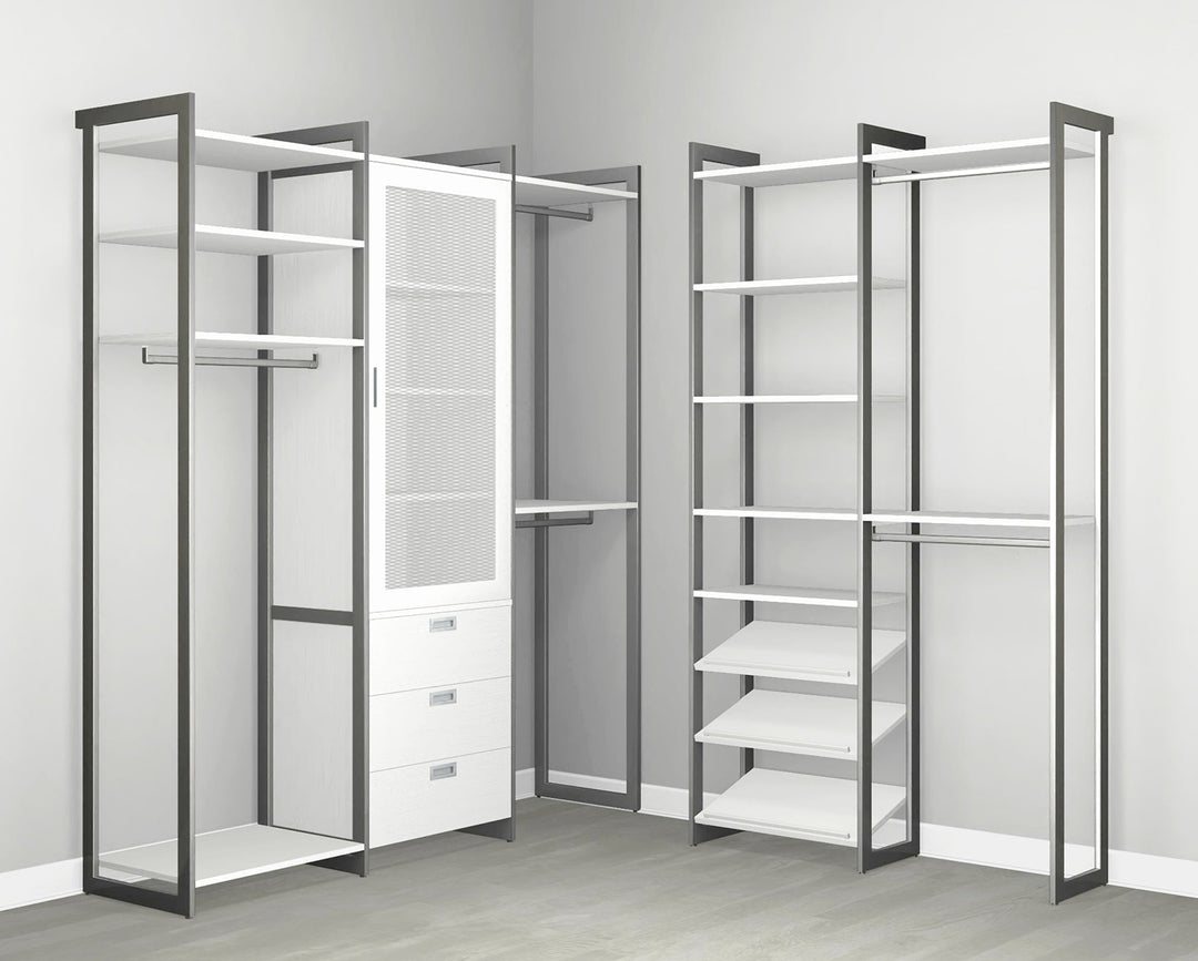 Martha Stewart Everyday Walk In 6 Drawer, Hanging & Storage w/ Solid Door  Cabinet – California Closets